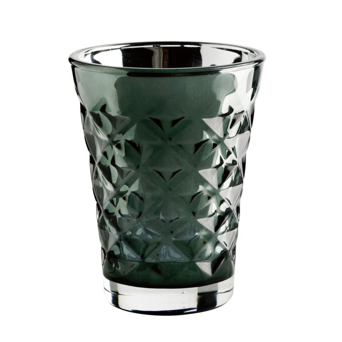 Kerzenglas Metallic Green